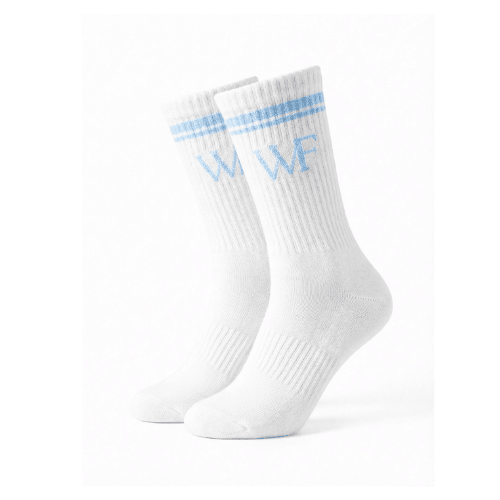 Padel socks white/blue - YOUR WILDFORCE