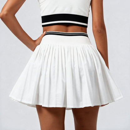 2-in-1 padel skort dames White Force wit, rok en short - YOUR WILDFORCE