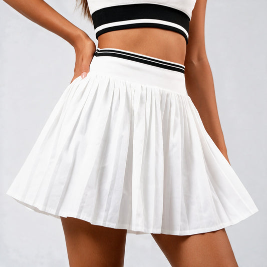 2-in-1 padel skort dames White Force wit, rok en short - YOUR WILDFORCE