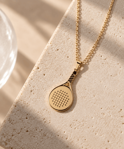Padel Racket Ketting goud unisex - YOUR WILDFORCE