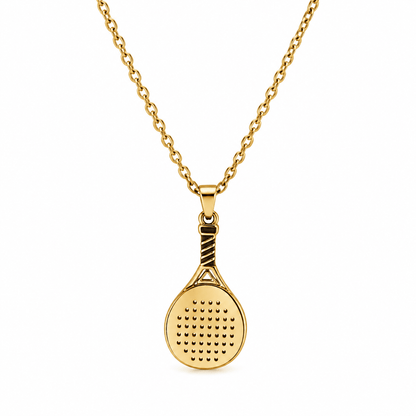 Padel Racket Ketting goud unisex - YOUR WILDFORCE