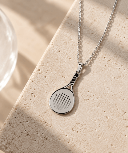 Padel Racket Ketting zilver unisex - YOUR WILDFORCE