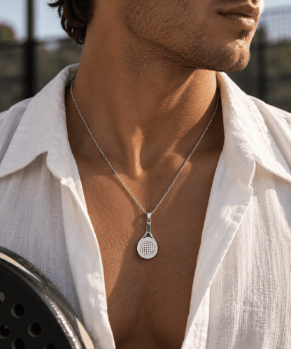 Padel Racket Ketting zilver unisex - YOUR WILDFORCE