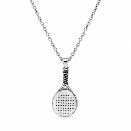 Padel Racket Ketting zilver unisex - YOUR WILDFORCE