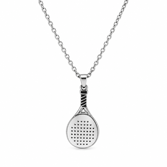 Padel Racket Ketting zilver unisex - YOUR WILDFORCE