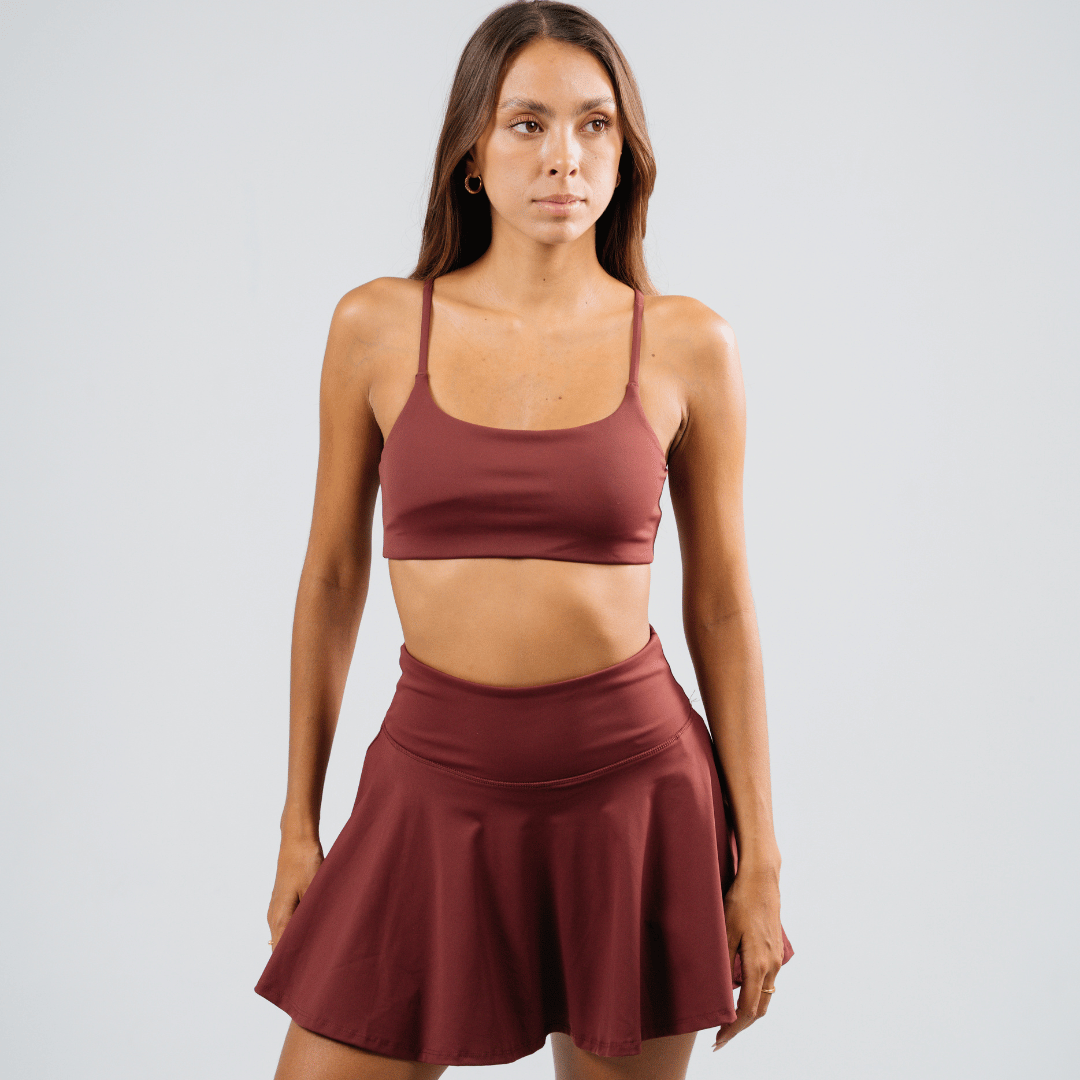 Padel Skirt Rosewood - YOUR WILDFORCE