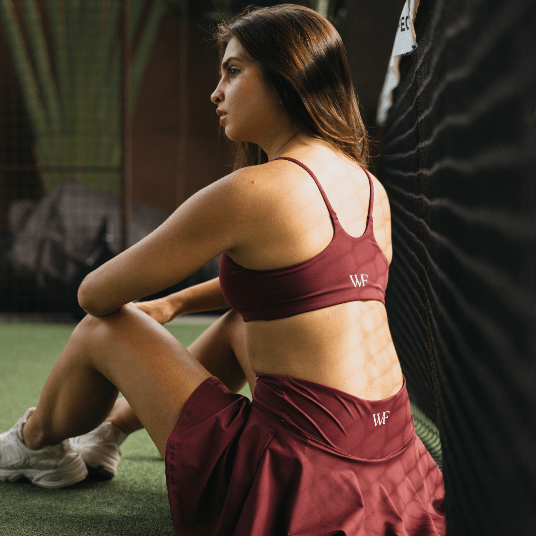 Padel Skirt Rosewood - YOUR WILDFORCE
