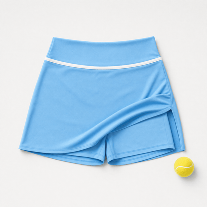 2-in-1 padel skort women Isla Blue, skirt and shorts - YOUR WILDFORCE
