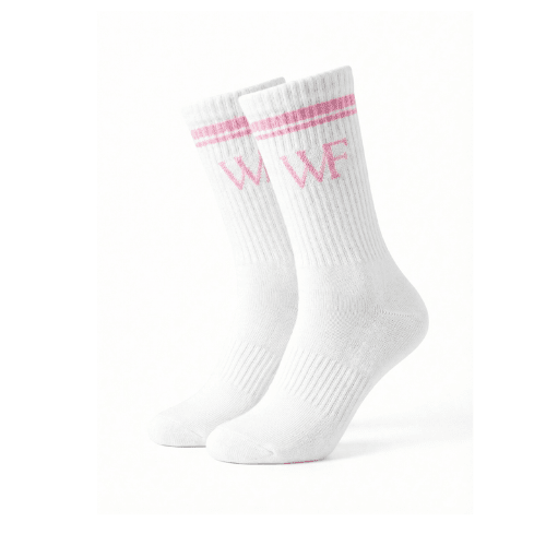 Padel Socks white/pink - YOUR WILDFORCE