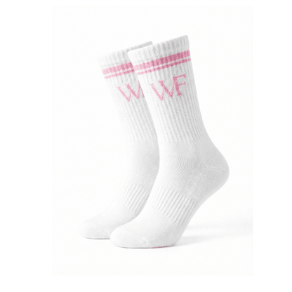 Padel Socks white/pink - YOUR WILDFORCE