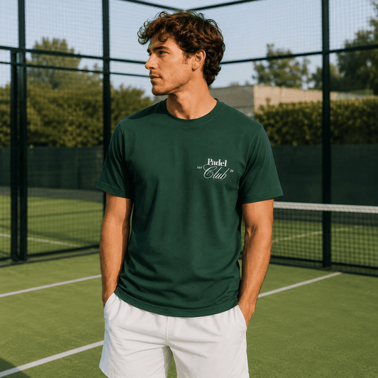 Padel T-shirt Club Padel green oversized unisex - YOUR WILDFORCE