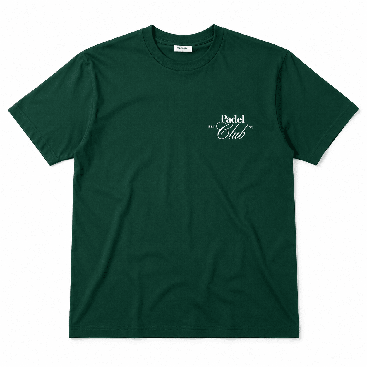 Padel T-shirt Club Padel green oversized unisex - YOUR WILDFORCE