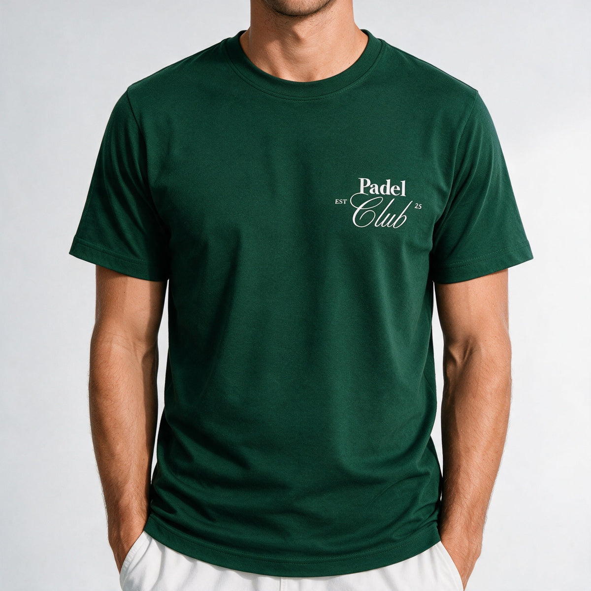Padel T-shirt Club Padel groen oversized unisex - YOUR WILDFORCE