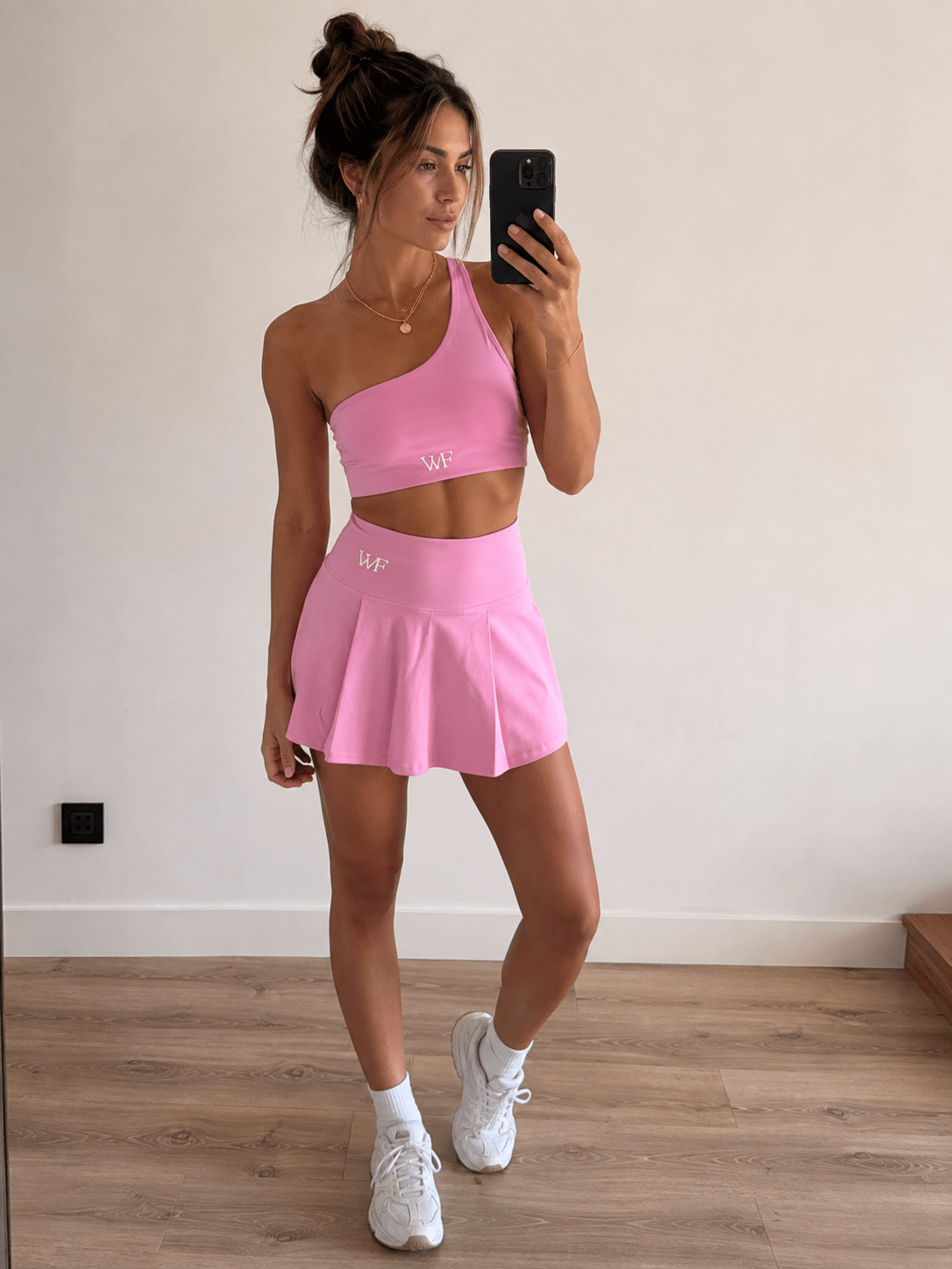 Sports top women Court Rose pink one-shoulder - YOUR WILDFORCE