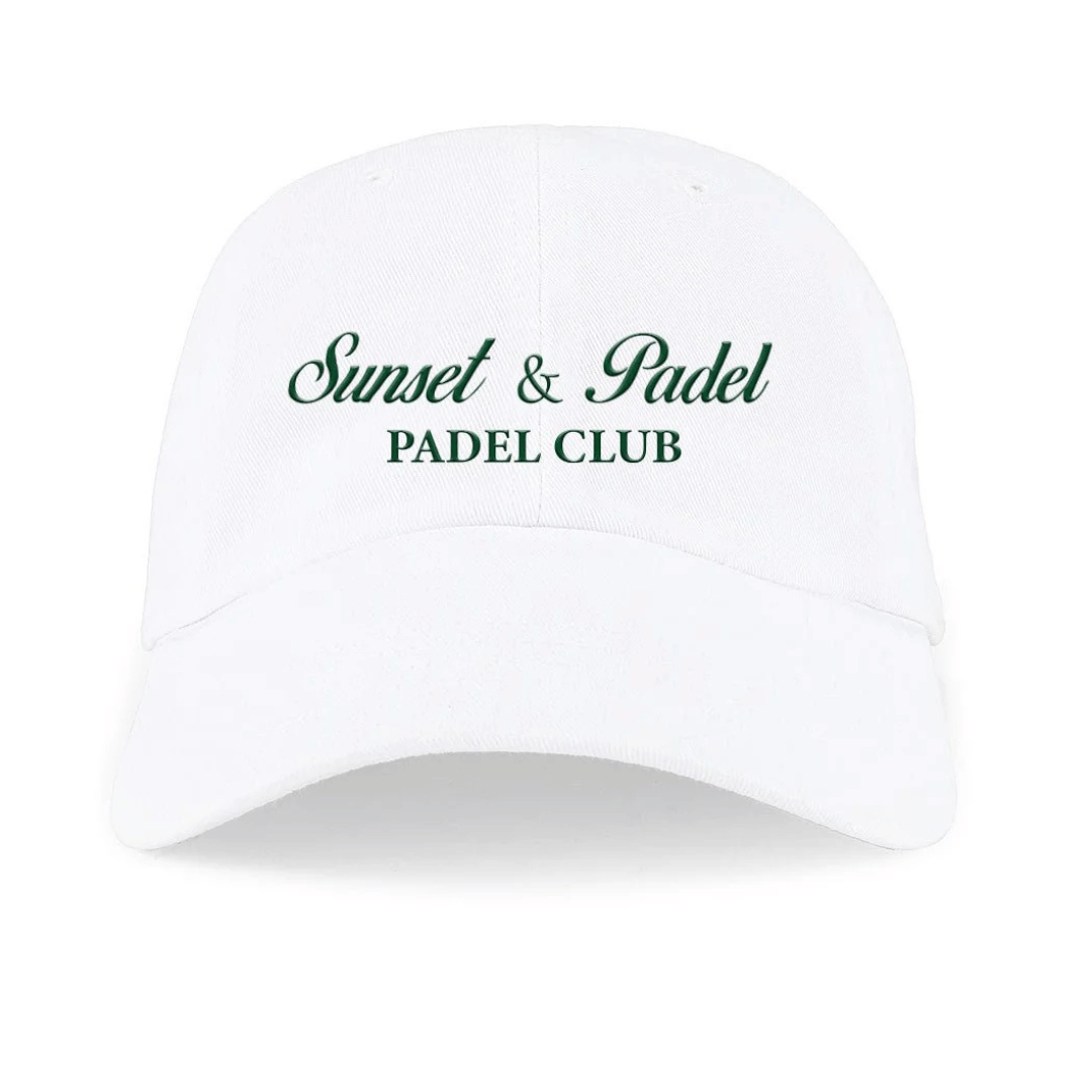 Sunset & Padel Cap White - YOUR WILDFORCE
