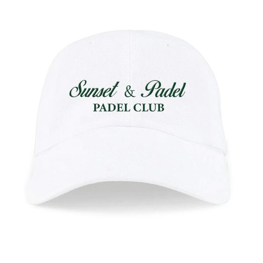 Sunset & Padel Cap White - YOUR WILDFORCE